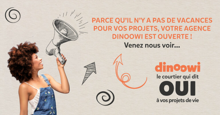 support de communication agence ouverte pendant vacances