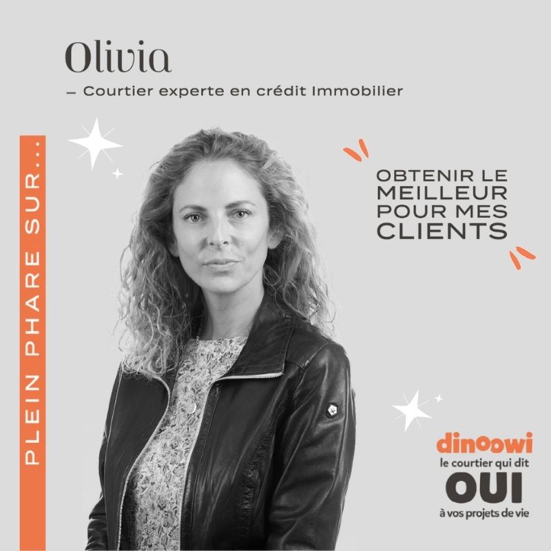 Photo portrait d'Olivia Bras, courtier en crédit immobilier chez Dinoowi.